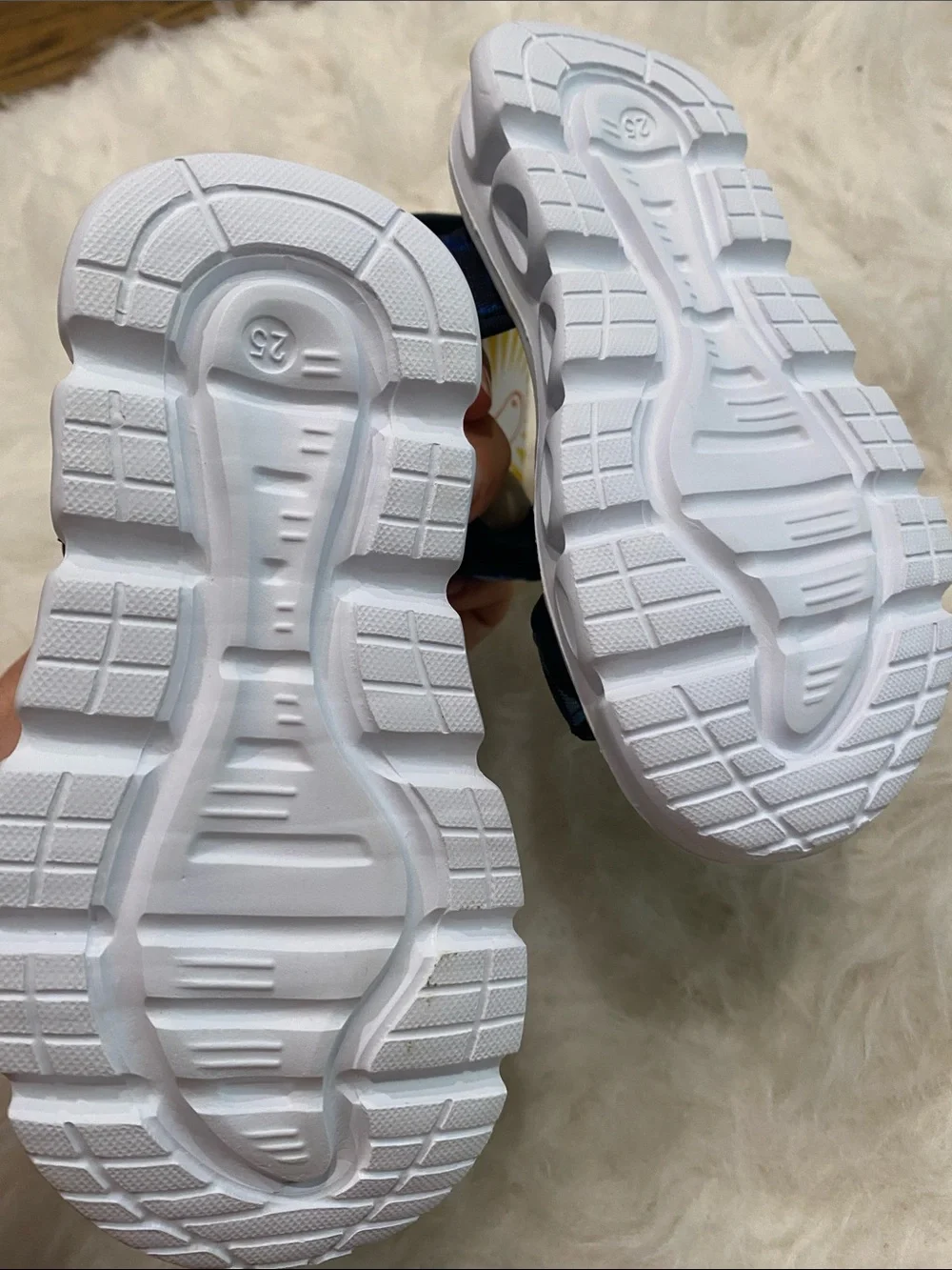 New! Kids Sandals Sprox - Blue Camo with Neon Green sz8-8.5